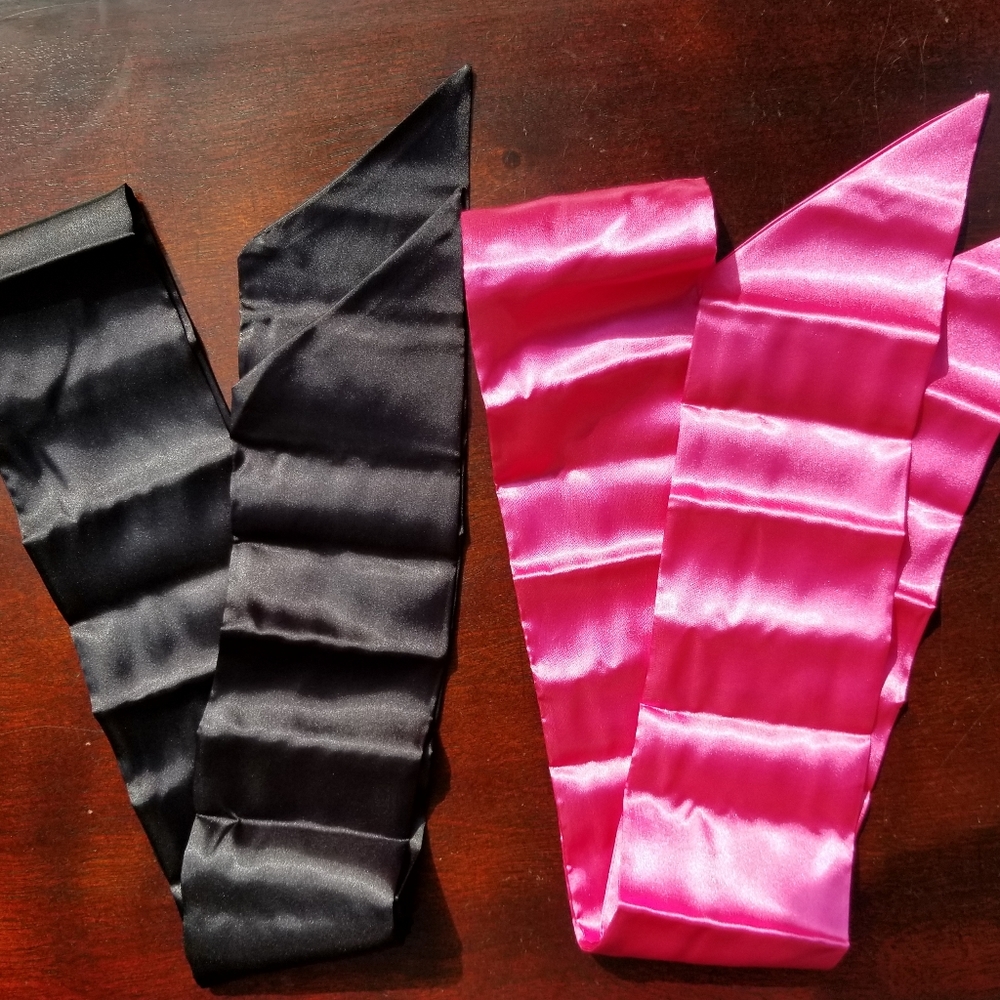 Satin sashes